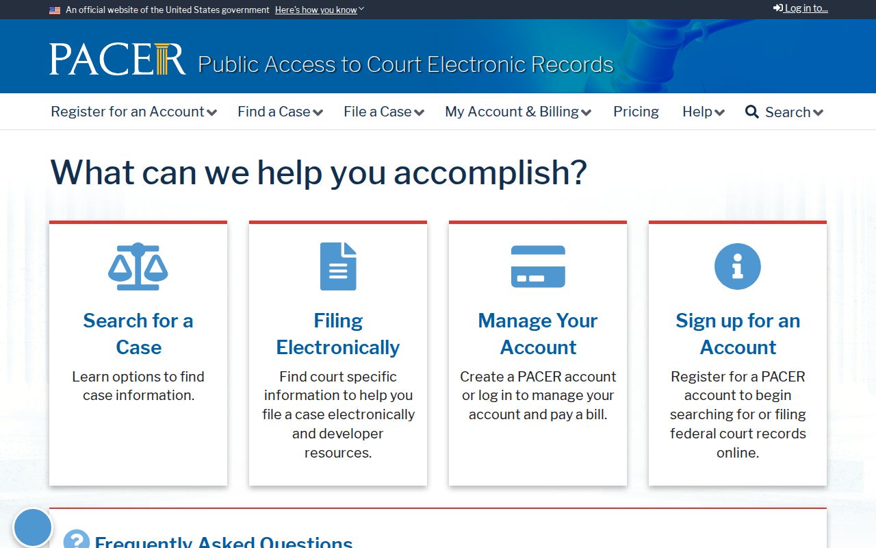 PACER federal court records for Trimble County criminal cases